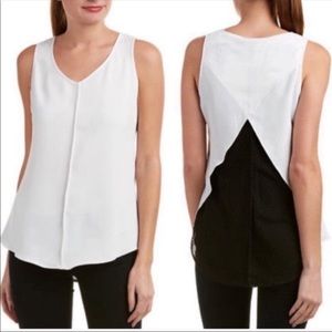 S Cabi Sleeveless Domino Blouse Mesh Detail  3076